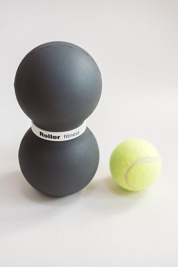 Infinity Roller, Peanut Foam Roller, Large 8-Inch Double Massage Ball Exercise Roller (Gray - Soft)-FlexoryFit