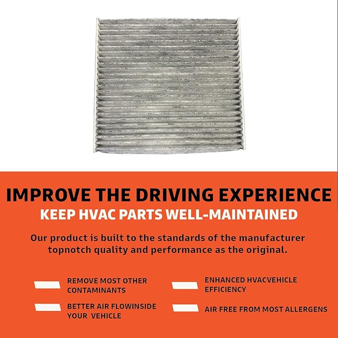 Carbon Cabin Air Filter Replacement - Pack of 1 - Made in USA - Compatible with Various Buick, Cadillac, GMC & Chevrolet Models. Replaces O.E. 22743911, 13356916, CF185, 13356914, 13508023, 23288085