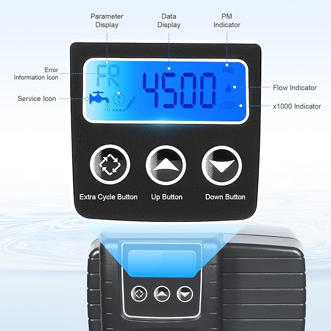 Digital Control Valve for Water Softeners, 5600xstst Time Type Water Softener for Improve Water Quality Filter Control Head for Soften & Purify Water, 3W, 110V