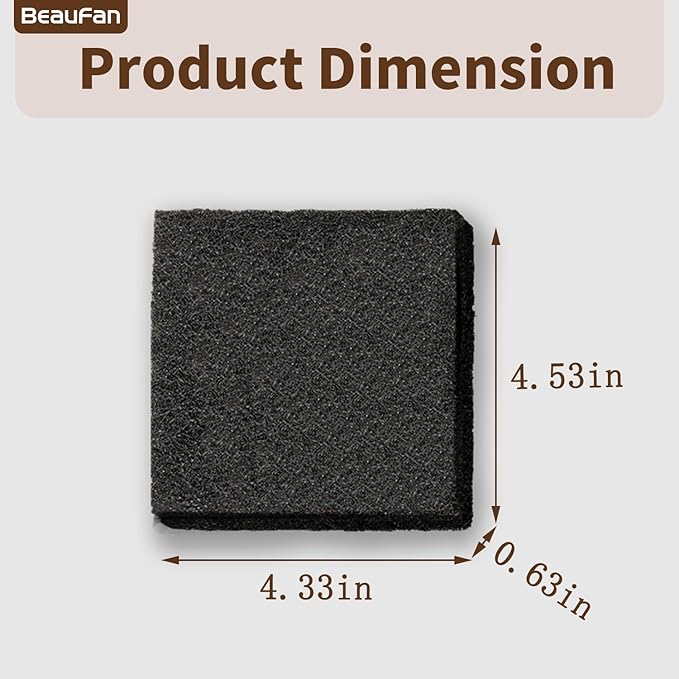 6 Pack 4151750 554358 Trash Compactor Charcoal Air Filter Replacement for Whirlpool/KitchenAid/Maytag/Jenn-Air/Amana/Inglis/Magic Chef Trash Compactor