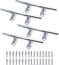 SHENGHUISS Boat Cleat 316 Stainless Steel Open Base Boat Dock Cleats（4"/5"/6"/8"/10"/12"） Silver/Gold for Boat, Dock, Kayaks, Nautical Decor ect
