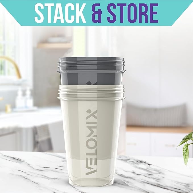 '-2 Pack- 20 oz Protein Shaker Bottles for Protein Mixes - 2x Wire Whisk | Leak Proof Shaker Cups for Protein Shakes and Pre Workout | Protein Shaker Bottle Pack-FlexoryFit