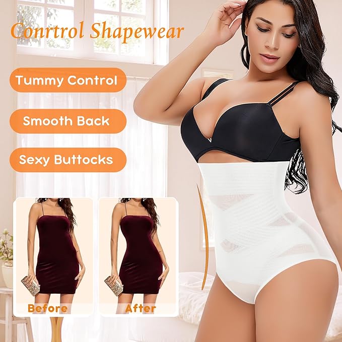 Tummy Control Shapewear Panties for Women High Waisted Body Shaper Slimming Shapewear Underwear Girdle Panty
