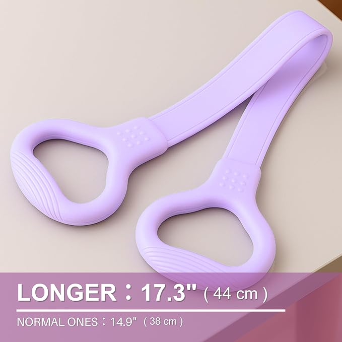 LEZER Figure 8 Resistance Band, Fitness Elastic Rope, Execrise Workout for Arm, Back, Chest and Shoulder, Yoga, Pilates, Stretching, Physical Therapy Equipment-FlexoryFit
