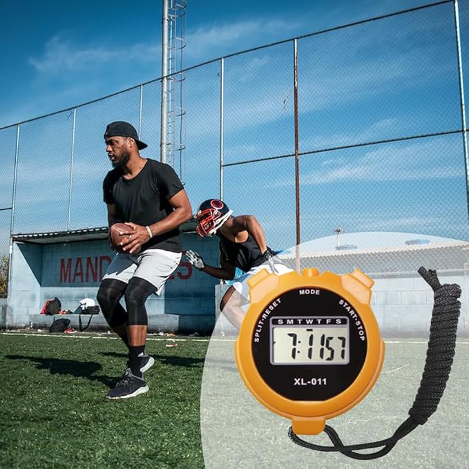 16-Pack Multi-Function Electronic Digital Sport Stopwatch Timer, Large Display with Date Time and Alarm Function, Sports Coaches Fitness Coaches and Referees-FlexoryFit