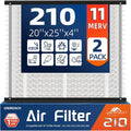2 Pack 210 Replacement Air Filter, MERV 11, Actual Size: 20.47"x25.6"x3.94" by UNIREACH