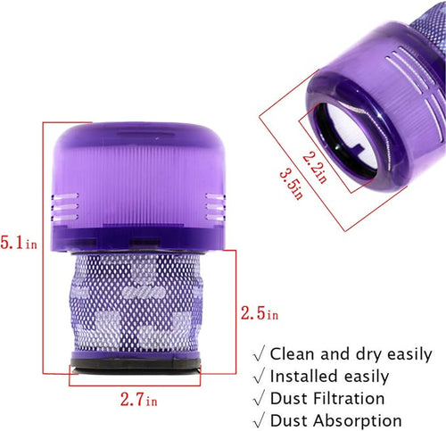 2 Pack Filters Replacement for Dyson Cordless Vacuum V11, V11 Torque Drive - Image 2