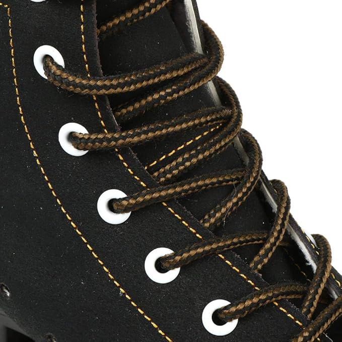 Roller Skates for Women and Men Cowhide High-Top Shoes Classic Double-Row Roller Skate Four-Wheel Roller Skates for Men Girls Unisex Christmas-FlexoryFit