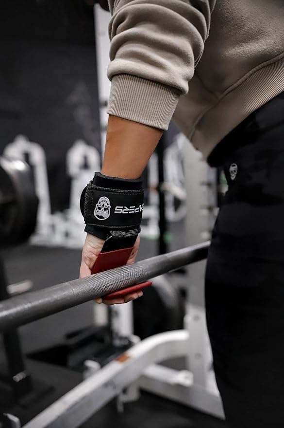 Gymreapers Weight Lifting Hooks (Pair), Heavy Duty Power Wrist Straps Hand Grip Support For Deadlifts, Pull Ups, Shrugs - Gym Gloves For Men and Women-FlexoryFit