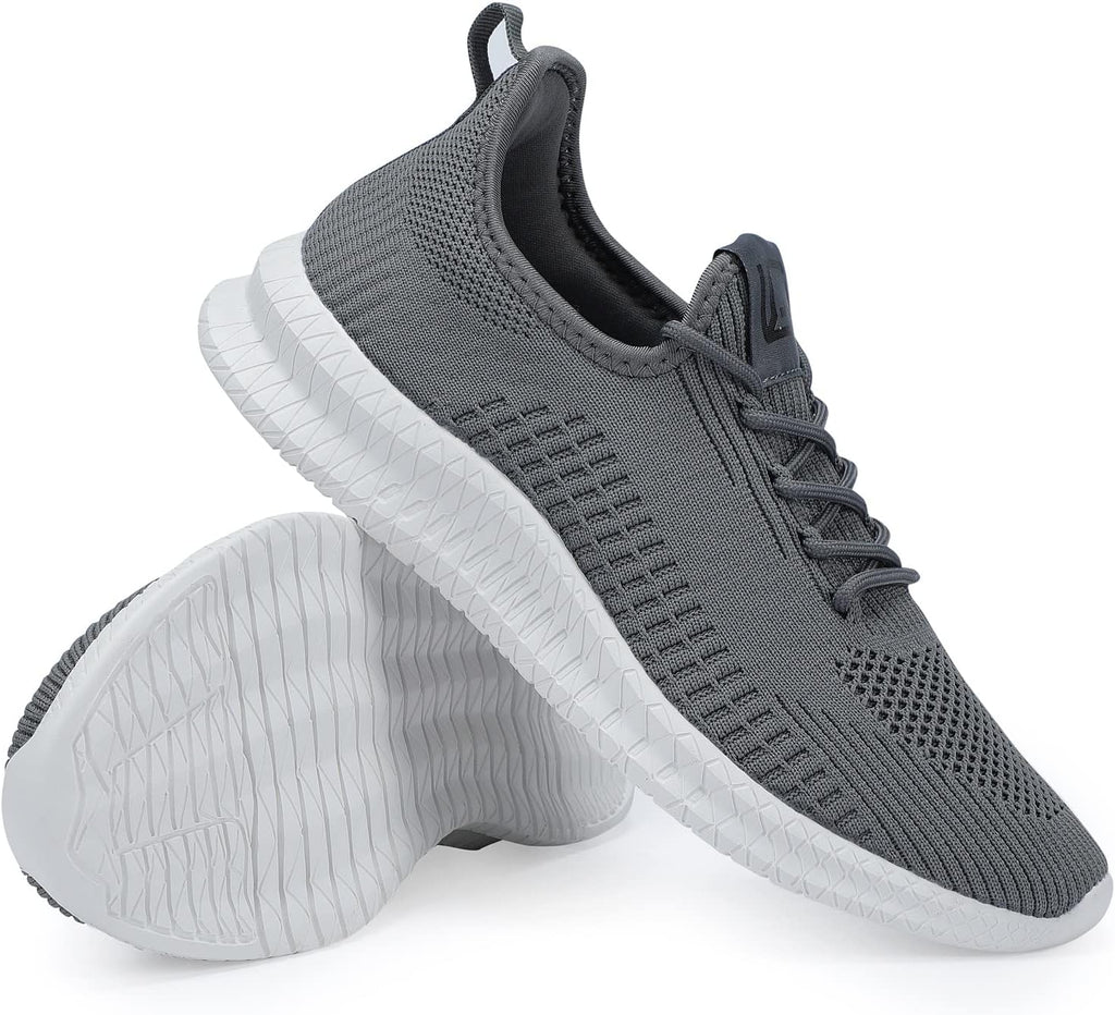 LCGJR Men's Running Shoes Ultra Lightweight Breathable Comfortable Walking Shoes Casual Fashion Sneakers Mesh Workout Shoes