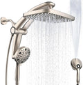 Rain Shower Head with Handheld High Pressure rainfall Shower Heads with Handheld Spray Combo Adjustable one-piece stand daul shower head Built-in Magnetic Docking and Power Jets