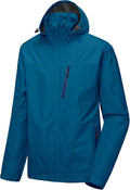 Little Donkey Andy Men's Waterproof Rain Jacket Outdoor Lightweight Hooded Raincoat for Hiking Golf Travel Fishing