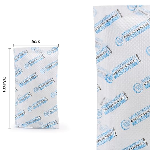 Silica Gel Packets, 20 Gram 5 Packs Dessicant Packets for Storage, Pure and Safe Silica Gel Desiccant Packs, Humidity Packs