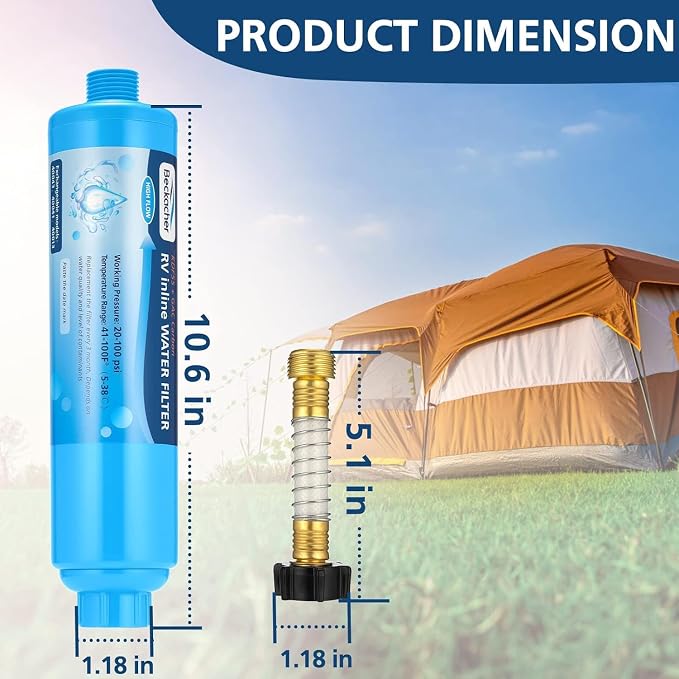 4-pack RV Water Filter, Advanced RV Inline Water Filter - Image 2