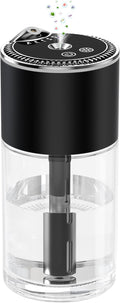 Essential Oil Diffuser, Car Air Fragrance Freshener, Aromatherapy Diffusers for Home Large Room, Bedroom, Car, Office, Desk with Starry Sky Light 8.5oz Capacity (Black)