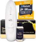 Plug In Wall Waterless Diffuser + Amber Glow - Baccarat Rouge Hotel Essential Oils 4 Fl Oz Included Up to 500 SqFt Smart Bluetooth Control Scent Air Machine for Home and Office Ideal for Aromatherapy.
