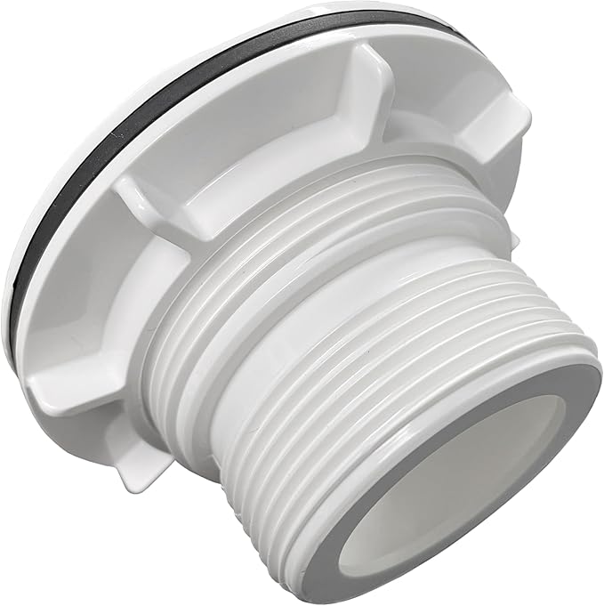 Threaded Inlet Strainer Kit for Stock Tank Pools,Stock Tank Pool Filter Kit, Intex Pool Accessories, Includes Rubber Washer, Strainer Nut and Grid, Fits Intex Filter Pumps with 1-1/2" Hoses (2 Pack)