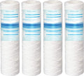 Geekpure 10 Inch PP Wound String Spun Sediment Replacement Filter for Reverse Osmosis System- 2.5" x 10"-5 Micron-4 Pack