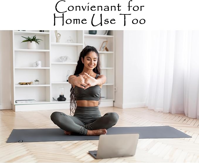 Tatago Hot Yoga Mat Towel Non Slip for Hot Yoga (72 inch) Our Hot Yoga Towel Non Slip Silicone Dabs & Absorbent Microfiber Blend Gives You More Grip As You Drip (Nube Gris-72, Standard - 72")-FlexoryFit