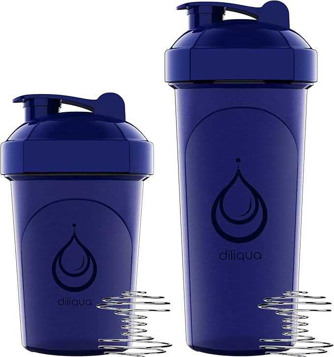 10 PACK- Shaker Bottles with Wire Whisks for Protein Mixes | Leakproof Blender Shaker Bottle Pack | BPA-Free & Dishwasher Safe | Large 28oz & Small 20oz shaker bottle | Shaker Cups for shakes-FlexoryFit