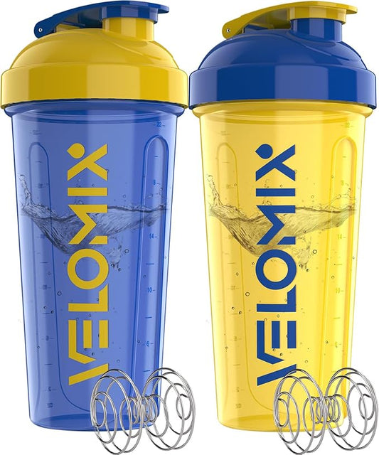 '-2 Pack- 28 oz Protein Shaker Bottles for Protein Mixes - 2x Wire Whisk | Leak Proof Shaker Cups for Protein Shakes | Protein Shaker Bottle Pack (Stand Strong Pack)-FlexoryFit
