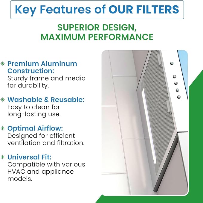 Filter Everything Washable Aluminum Air Filter – 16 x 20 x 1 7/8 – Permanent - Image 4