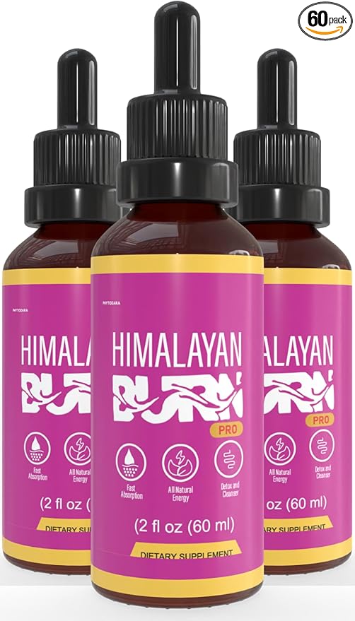 Himalayan Burn Pro Dietary Supplement, 2 fl oz, Natural Energy Blend, 60 Servings (3)-FlexoryFit
