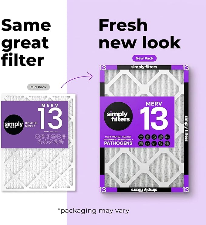 Simply 20x25x2 Air Filter, MERV 13, 6 Pack, Furnace Air Filter - Image 3