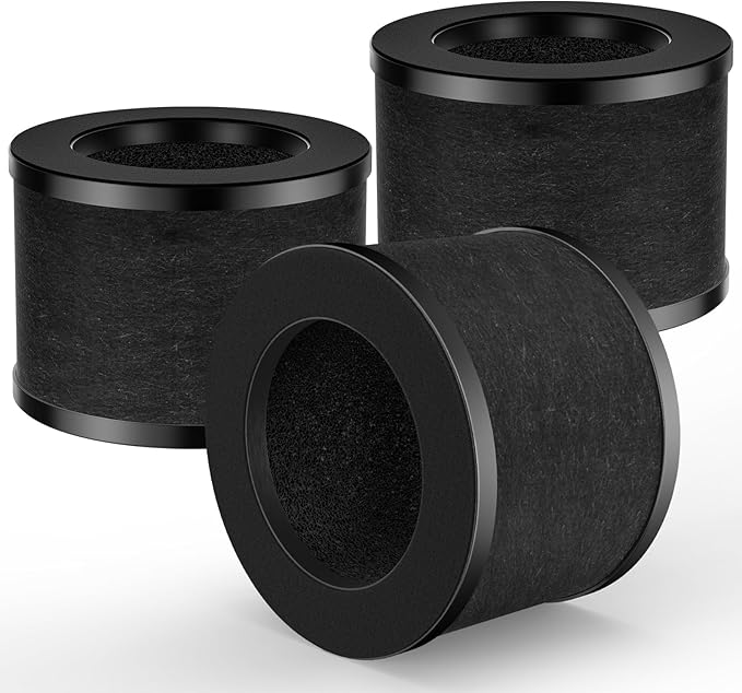 3 Pack TZ-K1 Replacement Filter Compatible with ToLife TZ-K1 Air Puri-fier, FreAire KN6391 and MK01 MK06 Air Purifiers, Efficienct 3-in-1 Filter, Activated Carbon and Pre-filter, 360° Rotating Filters