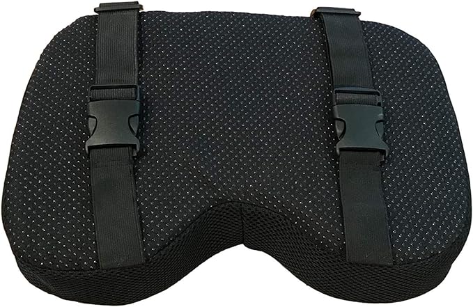 Rowing Machine Seat Cushion (Model 2) for The Concept 2 Rowing Machine with Custom Memory Foam, Washable Cover, and Straps- Concept 2 Rower, Recumbent Stationary Bike, WatterRower Seat Pad-FlexoryFit