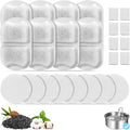 Dog & Cat Fountain Filters - Triple Action Replacement for 7L/230oz/1.8G Stainless Steel Fountain