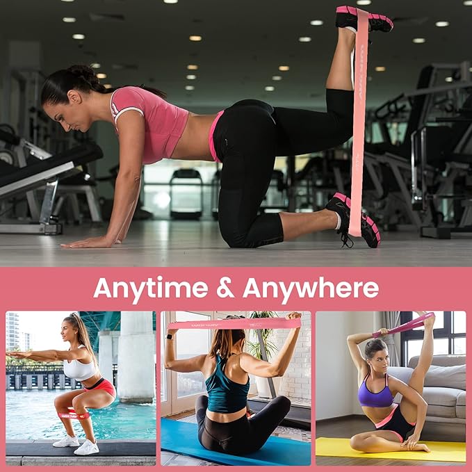 Resistance Bands for Working Out Exercise Loop Bands Workout Bands Set for Men Women Body Stretching, Crossfit Training, Home Workout, Physical Therapy, Booty Legs, Set of 5-FlexoryFit