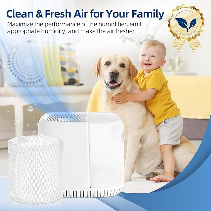 DerBlue 6 Pack Humidifier Replacement Filter Compatible with Canopy Bedside Humidifier and Nursery Humidifier,Wood Pulp & Paper Filter