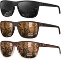 KALIYADI Polarized Sunglasses for Men, Lightweight Sun Glasses with UV Protection for Driving Fishing Golf