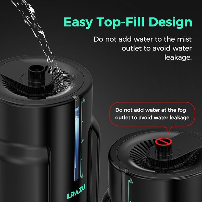 6L Humidifier for Plants, Reptile Mister System Foggers for Home Indoor, Smart Humidifier with Timer for Grow Tent, Mushroom, Houseplants, Reptile Tank and Accessories - 40H 22dB Remote Control