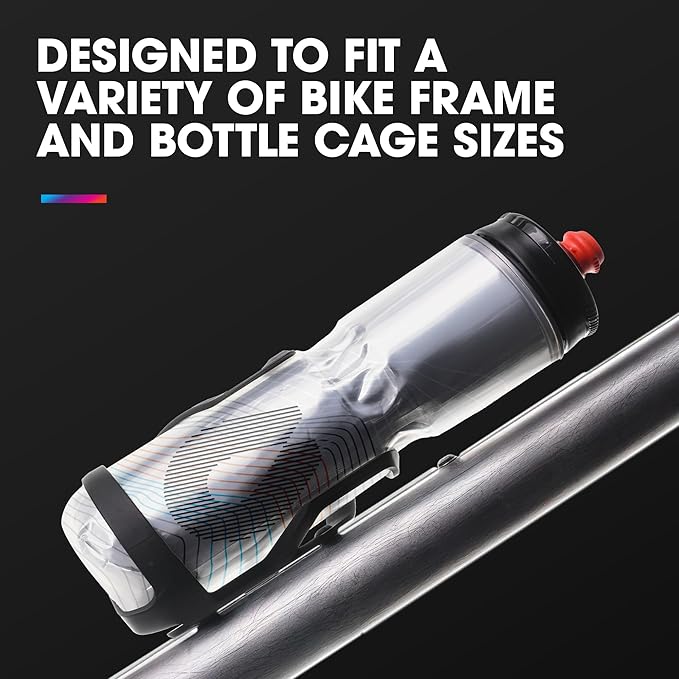 HydraPak Polar Surge Insulated Bike Water Bottle 2-Pack (20oz or 24oz) - High Flow, Fits Most Bike Cages, For Cycling & Sports-FlexoryFit