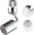 Rotatable 720° Faucet Sprayer Head,Universal Splash Filter Faucet with 4-Layer Net Filter for Kitchen,Anti-Splash,Leakproof Design with Double O- Ring Oxygen-Enriched Foam