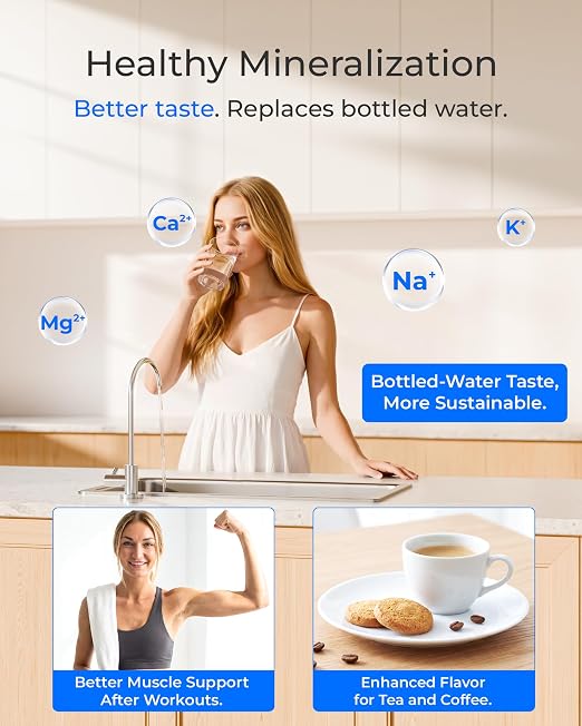 Waterdrop T3-T, 220 GPD Faster Flow, Remineralization 7-Stage Reverse Osmosis - Image 7