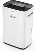 50 Pint Smart Dehumidifiers for Home and Basements, with 3 Working Modes, Overflow Protection, and Auto Shut off Restart. Ultra Silent Dehumidifier with Drain Hose and Digital Control Panel.