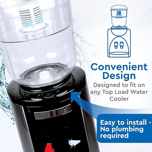 Opti Flex 3 Gallon Alkaline Water Jug Filter for Top Load Dispensers - Removes Contaminants, Increases Alkalinity Up to 9.0
