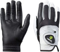 HIRZL Trust Control 2.0 Golf Glove, All Weather Mens Golf Glove, White/Black, Kangaroo Leather Palm, Cabretta Leather Backhand, Trusted by Pro’s, Sweat Free, Ultimate Grip