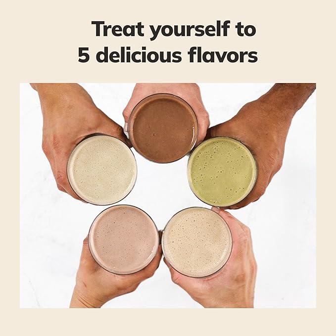 Ka’Chava All-In-One Nutrition Shake Blend, 5 Flavor Sample Pack, 5 Servings, 85+ Superfoods & Nutrients, Meal Replacement, Greens Plant-Based Superfood Powder Protein Drink, Digestive Enzymes & Probiotics, Vegan Dairy Gluten Free-FlexoryFit