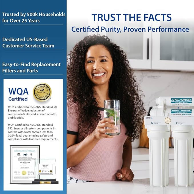 APEC Water ROES-PHUV75, 7-Stage Alkaline Under Sink Reverse Osmosis Water - Image 7