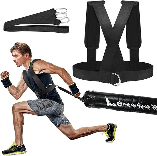 YNXing Sled Harness Workout Resistance and Assistance Trainer Physical Training Resistance Rope Kit Improving Speed, Stamina and Strength-FlexoryFit