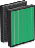 400/400S Replacement Filter for Coway AIRMEGA Max2 400 400S 400(G) 400S(G) Air Purifier, Max2 Green True HEPA and Active Carbon Filter Set AP-2015-FP, 2Pack