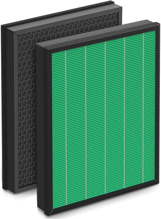 400/400S Replacement Filter for Coway AIRMEGA Max2 400 400S 400(G) 400S(G) Air Purifier, Max2 Green True HEPA and Active Carbon Filter Set AP-2015-FP, 2Pack