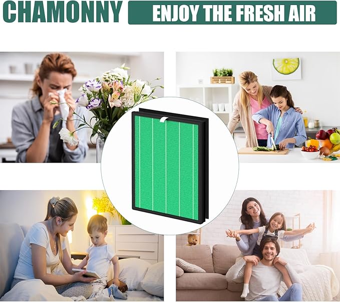 Airmega 150 Filter Replacement, Compatible with Coway Airmega 150 Air Purifier, 2 Green True HEPA and 8 Active Carbon Filter, AP-1019C-FP