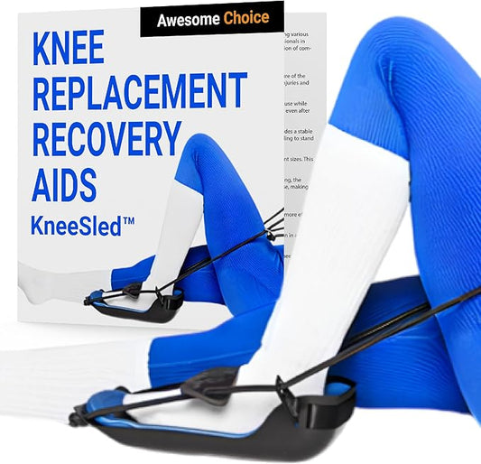 KneeSled™ Best choice after knee replacement surgery increases range of motion, stretches knees, improving mobility and flexibility leg exercise great for working out knee pain-FlexoryFit