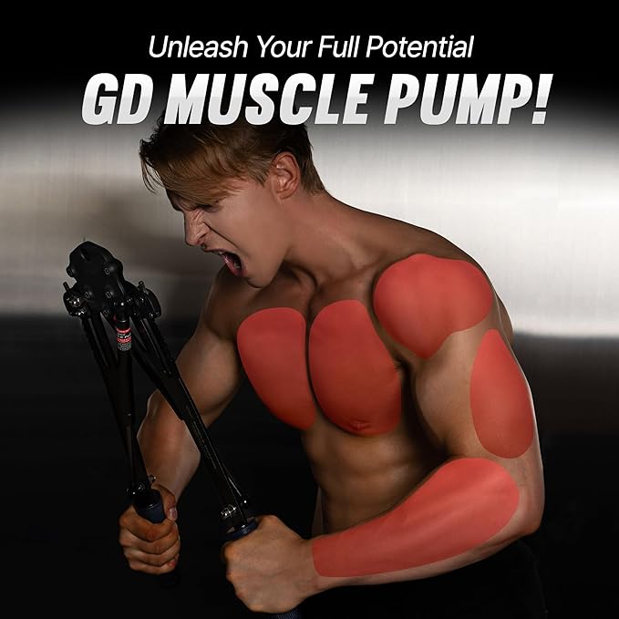 (New) GD Muscle Pump Chest Expander Upper Body Strengthener, Chest Workout for Men, Workout Equipment Shoulder Muscle Training Fitness Equipment, Arm Exerciser-FlexoryFit