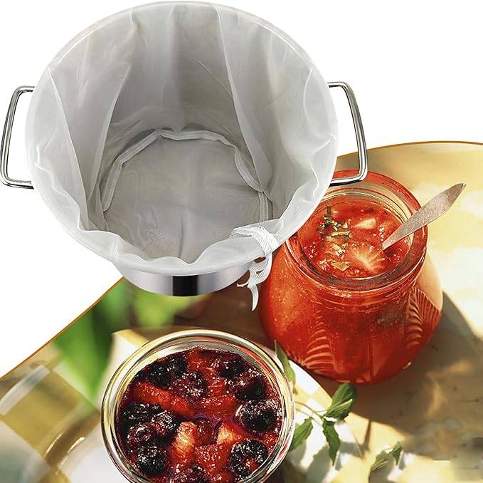 CONIE 120 Micron Reusable Drawstring Straining Brew in a Bag 18"x24" Large Fine Mesh Filter Bags Nut Milk Bag Herbal Essence Filter Bag